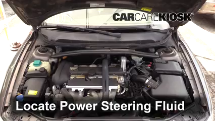 2006 Volvo XC70 2.5L 5 Cyl. Turbo Power Steering Fluid Check Fluid Level